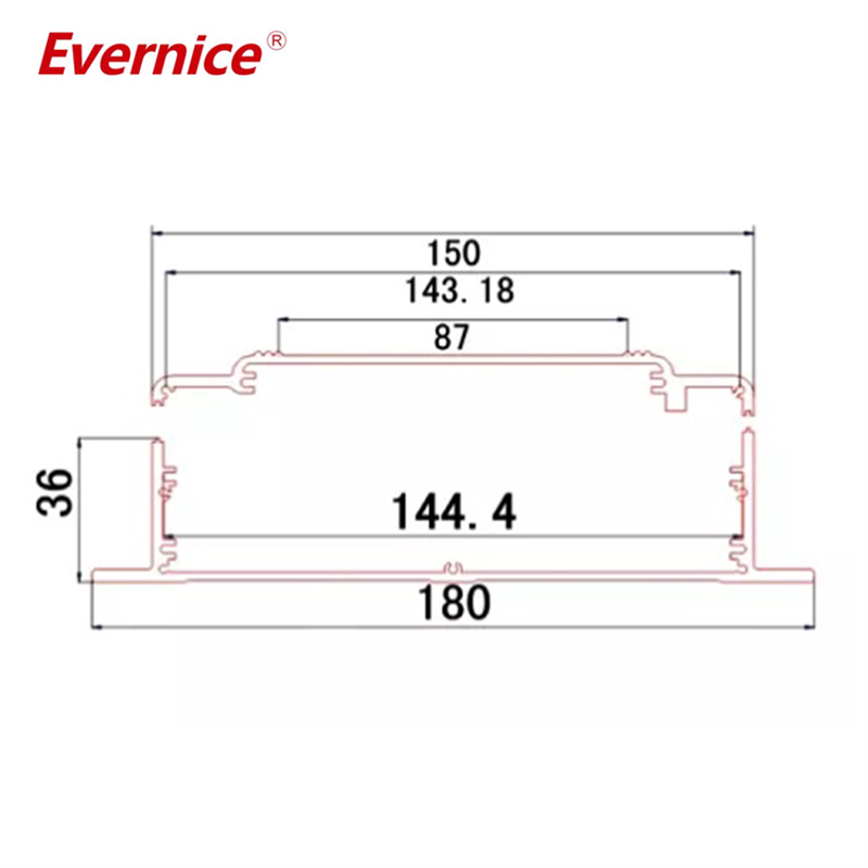 180*50mm-L aluminum project box enclosure grp enclosures custom