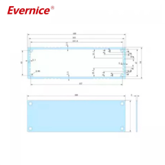 168*54mm-L aluminium project enclosure pcb box black case pcb outdoor equipment