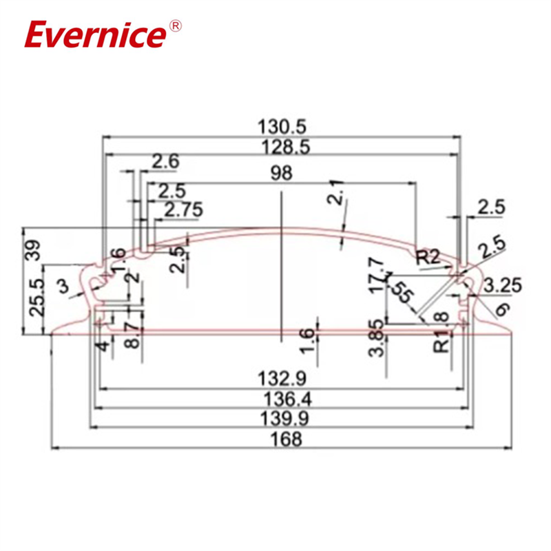 168*39mm-L Aluminum enclosure for PCB POWER shell electric project box