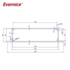 158*39mm-L anodised aluminium extrusions enclosure box china supplier