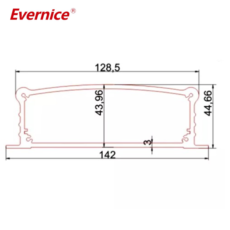 142*44.5mm-L Aluminium instrument case for power supply junction box enclosures for