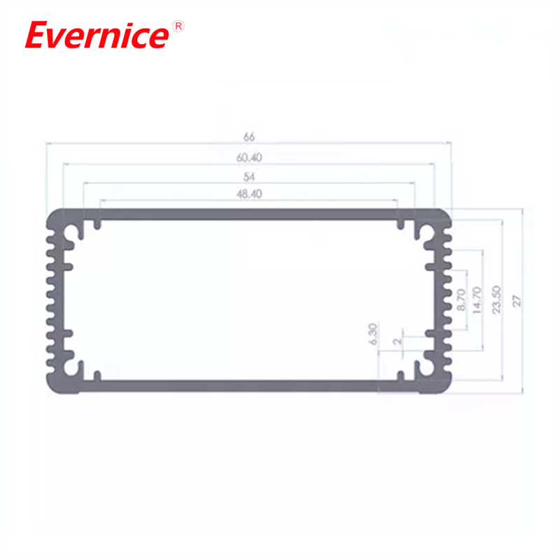 66*27mm-L Aluminum enclosures for electronics standard metal boite case