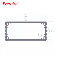 66*27mm-L Aluminum enclosures for electronics standard metal boite case