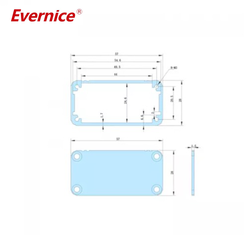 57*28mm-L Aluminum Enclosure heatsink with Anodized ,custom request are welcome