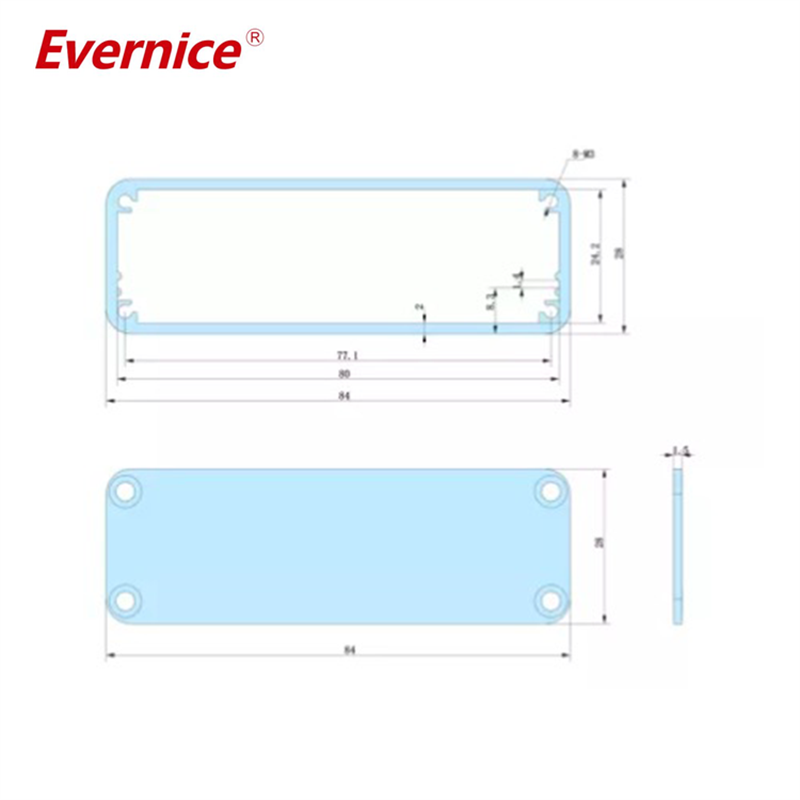 84*28mm-L aluminum enclosure electronics enclosure box for telecom devices