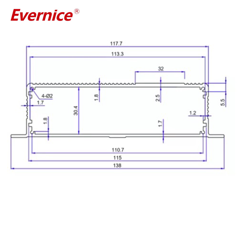 138*35mm-L aluminium housing metal electronics box diy aluminum enclosure