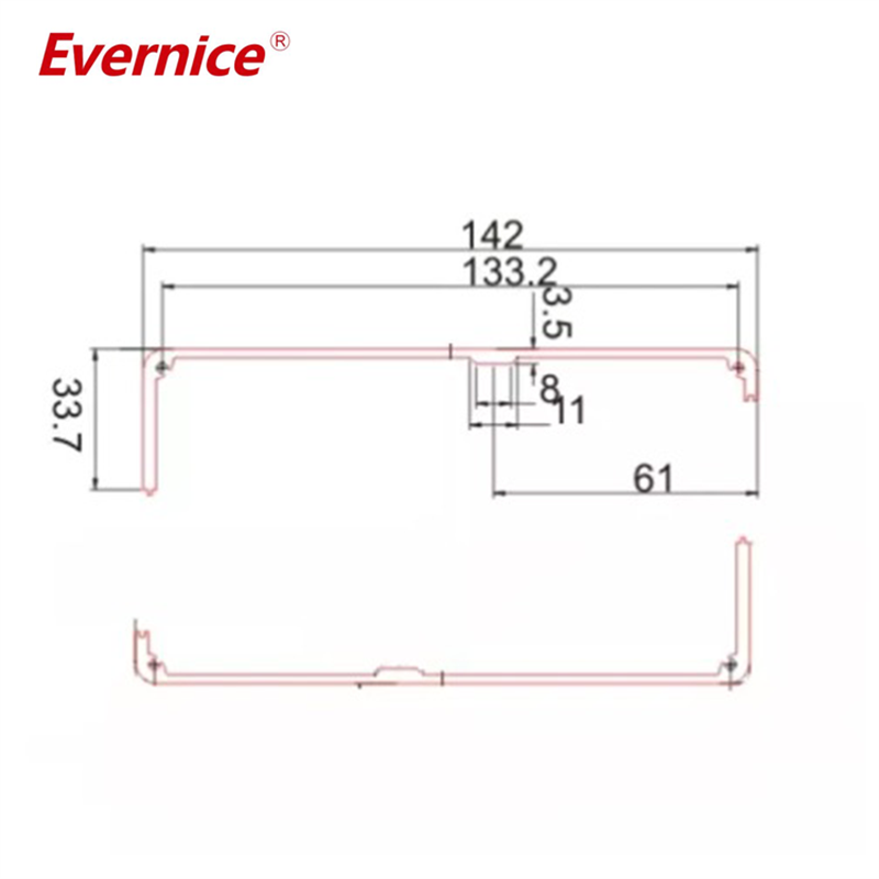 142*45mm-L Aluminum Project Box Enclosure Case Electronic DIY Instrument Case Black Project Box