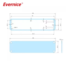 100*25.5mm-L Aluminum Extrusion Enclosure for Electronic powder supply enclosure