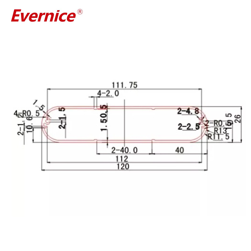 120*26mm-L Custom process thermal design aluminum extrusion switch box industry