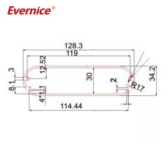 128*34mm-L aluminum enclosure electronics enclosure box for telecom device