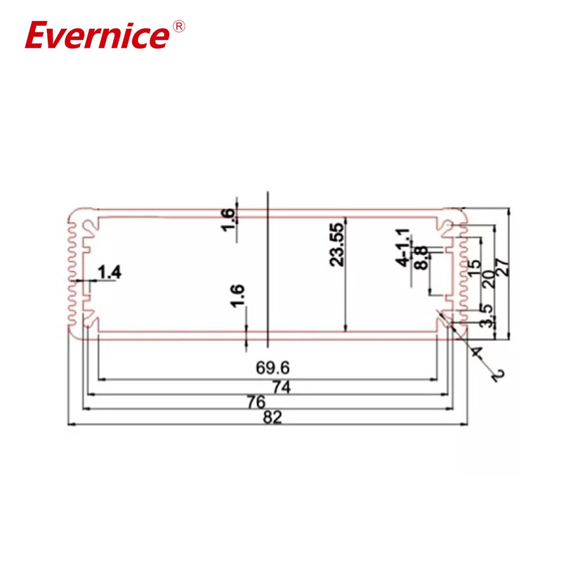 82*27mm-L factory price small electronics enclosure box