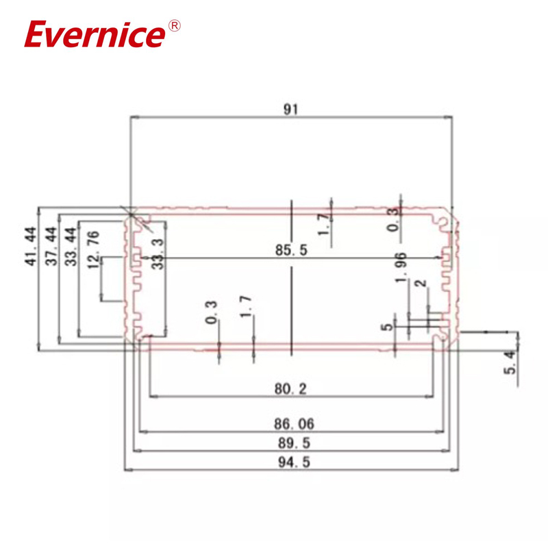 97*41mm-L Control Box Type and Extruded Aluminum Heatsink