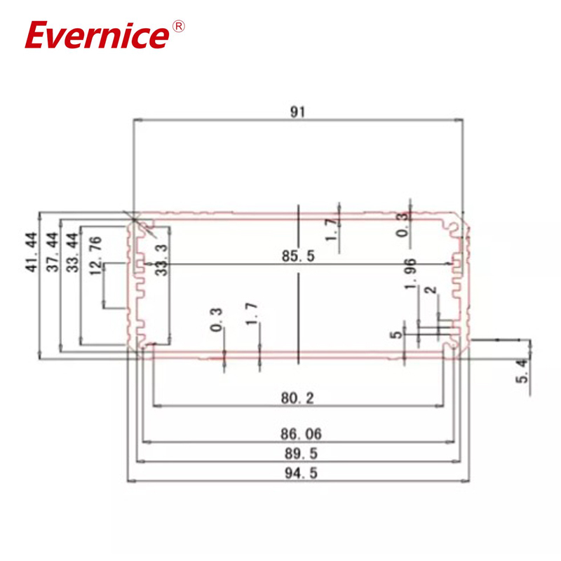 97*41mm-L Control Box Type and Extruded Aluminum Heatsink