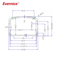 70*46mm-L aluminum enclosure electronic box for smart control system