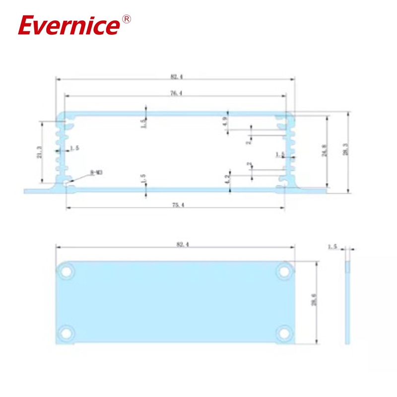 104*28mm-L Chinese manufacture supplier electronics products heat sink extrusion