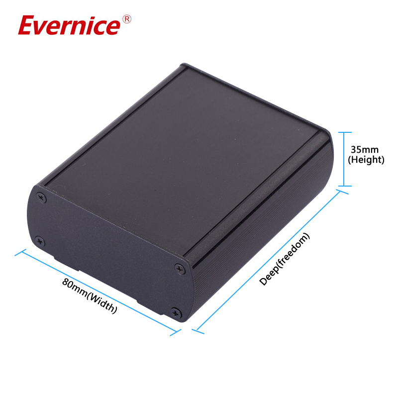 80*35mm-L Custom Electronics Aluminum Extruded Enclosure Aluminum Extrusion Box