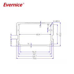 70*45mm-L aluminum enclosure electronic box for smart control system