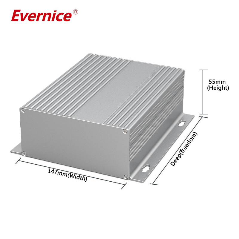 147*55mm-L Extruded Aluminum Enclosure Control Box Electronic Project Box For Diy Case