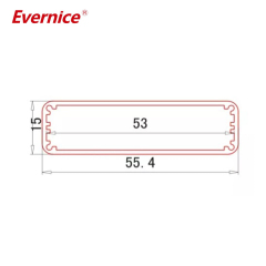 55*15mm-L manufacturer CNC Machining Anodized Aluminum Enclosure box electronics instrument enclosures PCB enclosure Junction Box
