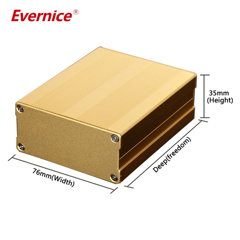 76*35mm-L Custom Aluminum Extrusion Box / Extruded Aluminum Enclosure For Electronics