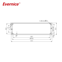 114*33mm-L aluminum box electrical project box led driver lighting box