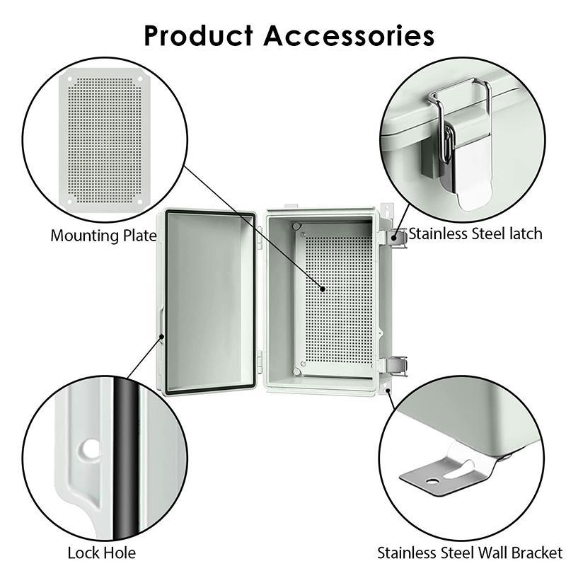 IP67 Hinged ABS Plastic Enclosure Junction Box electrical enclosure distribution box