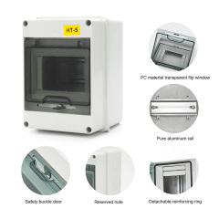 IP65 Waterproof ABS Plastic enclosure Distribution Box Electrical Enclosure Circuit Breaker Box Din Rail Enclosure