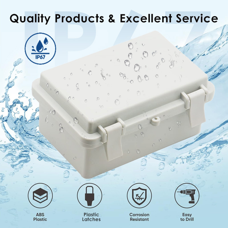 Waterproof ABS Plastic Enclosure Junction Box Distribution box electronics enclosure