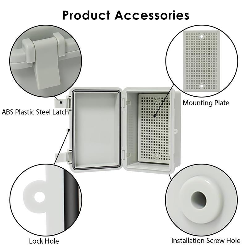 Waterproof ABS Plastic Enclosure Junction Box Distribution box electronics enclosure