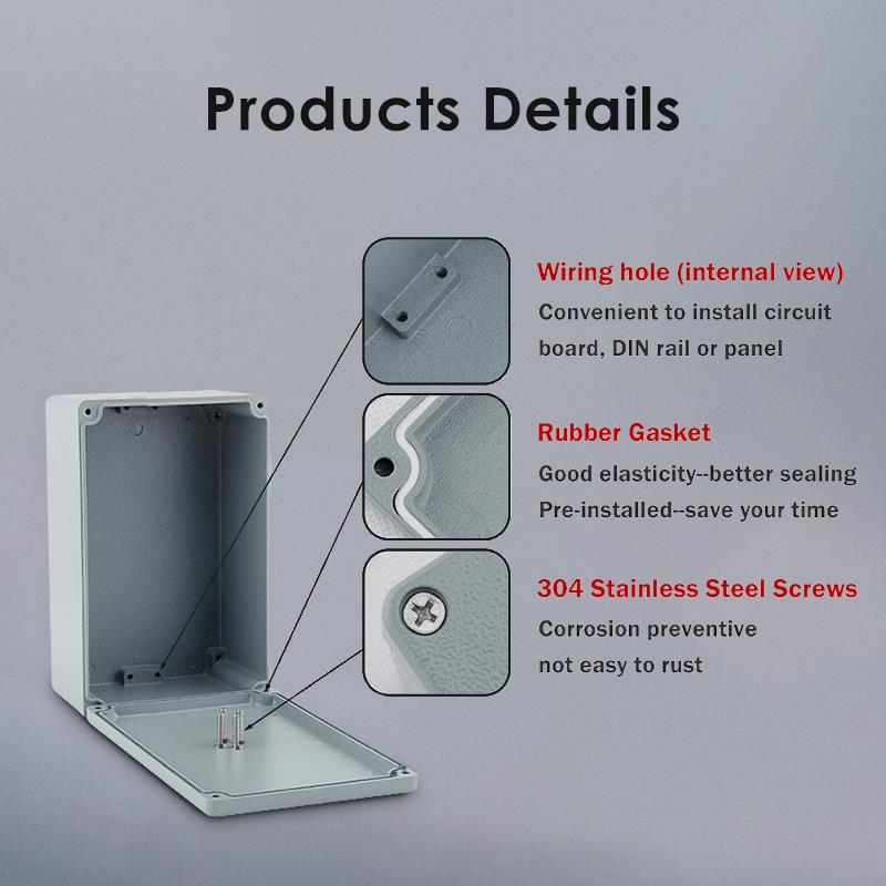 250*80*80mm Outdoor IP67 Waterproof explosion-proof diecast Aluminum enclosure electronics instrument enclosures Junction box