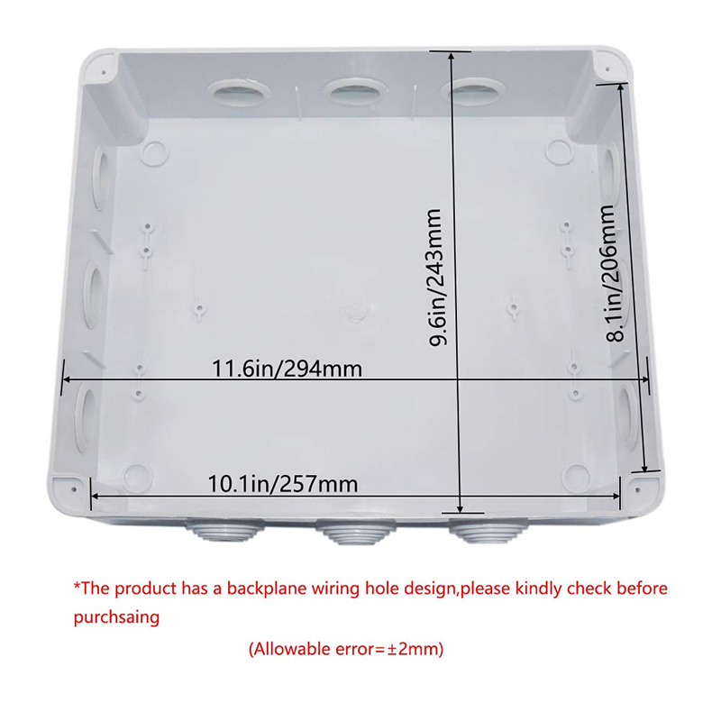 Waterproof ABS plastic enclosure electronic enclosure junction box electrical enclosure 300*250*120mm