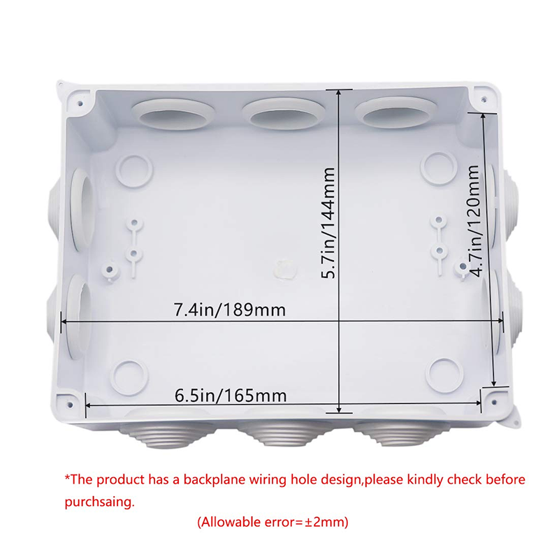 Waterproof ABS Plastic enclosure Junction Box Universal electronics enclosure electrical enclosure 200*155*80mm