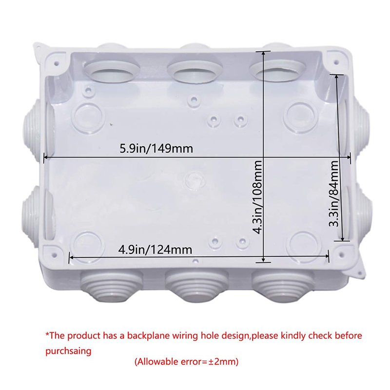Waterproof ABS Plastic enclosure Junction Box Universal electronics enclosure electrical enclosure 150*110*70mm