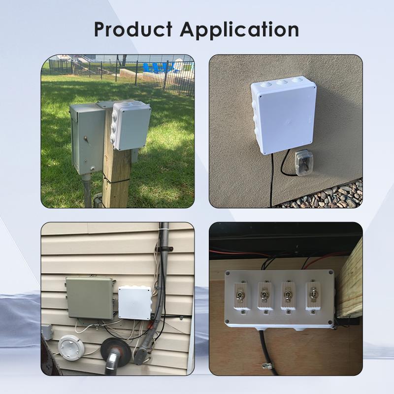 Custom ABS Plastic Enclosure Electronic Enclosure Junction box for PCB electronic components85 x 85 x 50mm