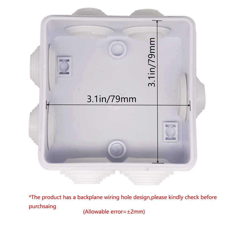 Custom ABS Plastic Enclosure Electronic Enclosure Junction box for PCB electronic components85 x 85 x 50mm
