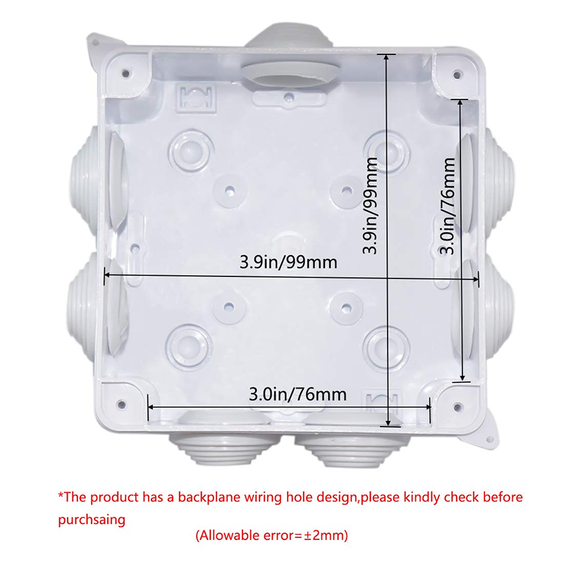 Waterproof ABS Plastic enclosure Junction Box Universal electronics enclosure electrical enclosure 100*100*70mm