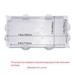 Waterproof ABS Plastic enclosure Junction Box Universal electronics enclosure electrical enclosure 200*100*70mm