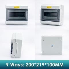 Circuit Breaker Box Waterproof PC/ABS Power Distribution Enclosure with DIN Rail, Electrical box