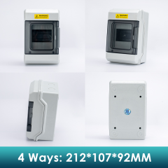 Circuit Breaker Box Waterproof PC/ABS Power Distribution Enclosure with DIN Rail, Electrical box