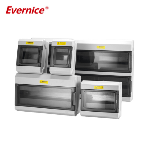 Circuit Breaker Box Waterproof PC/ABS Power Distribution Enclosure with DIN Rail, Electrical box