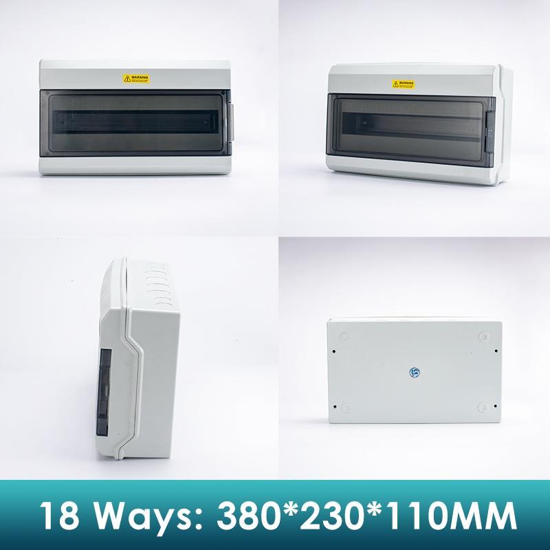 Circuit Breaker Box Waterproof PC/ABS Power Distribution Enclosure with DIN Rail, Electrical box