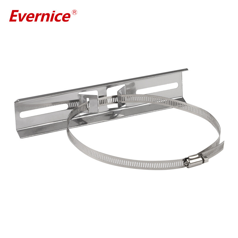 Pole Mounting Kits, 304 Stainless steel Brackets with Adjustable 50-200mm Clamp for Outdoor Waterproof Junction Box, Plastic Electrical Enclosure Project Box