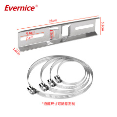 Pole Mounting Kits, 304 Stainless steel Brackets with Adjustable 50-200mm Clamp for Outdoor Waterproof Junction Box, Plastic Electrical Enclosure Project Box