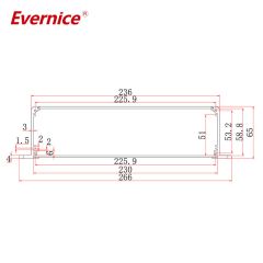 CNC Machining Anodized Aluminum Enclosure Metal Electronics Instrument Enclosures Project Box Junction Box