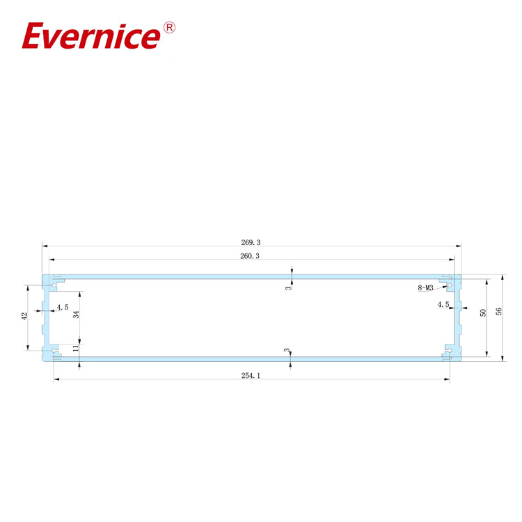 aluminum enclosure electronics enclosure box for instrumentation