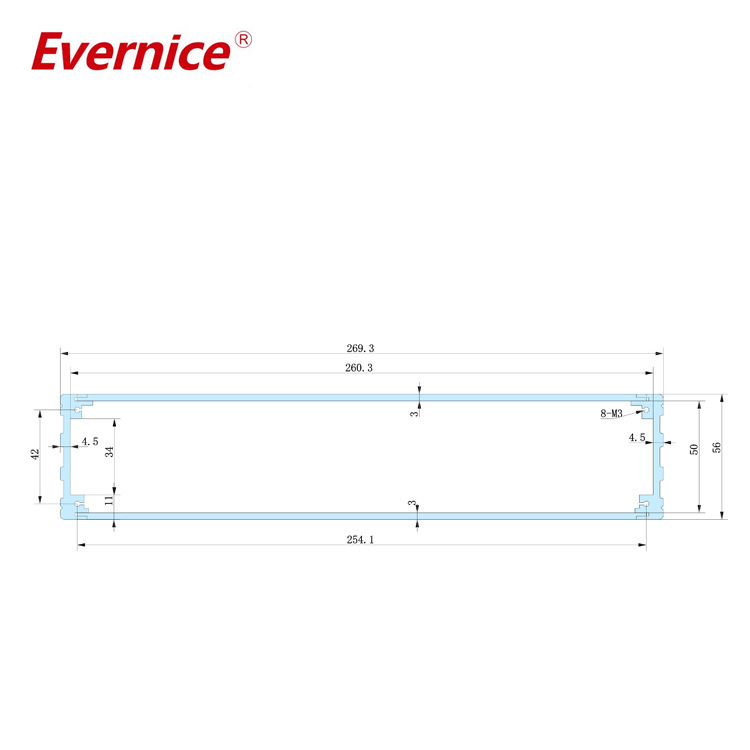aluminum enclosure electronics enclosure box for instrumentation