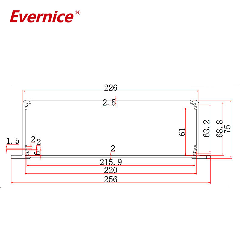 CNC Machining Anodized Aluminum Enclosure Metal Electronics Instrument Enclosures Project Box Junction Box