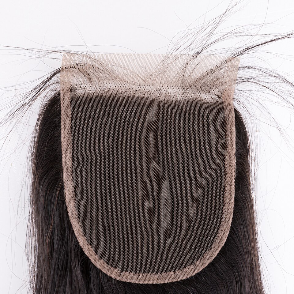 Mocha Hair Lace Closure 4"X 4" Free Part  100%  Human Hair  Brazilian Virgin Hair Loose  Wave