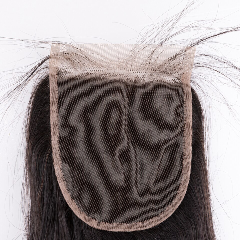 Mocha Hair Lace Closure 4"X 4" Free Part  100%  Human Hair  Brazilian Virgin Hair Loose  Wave