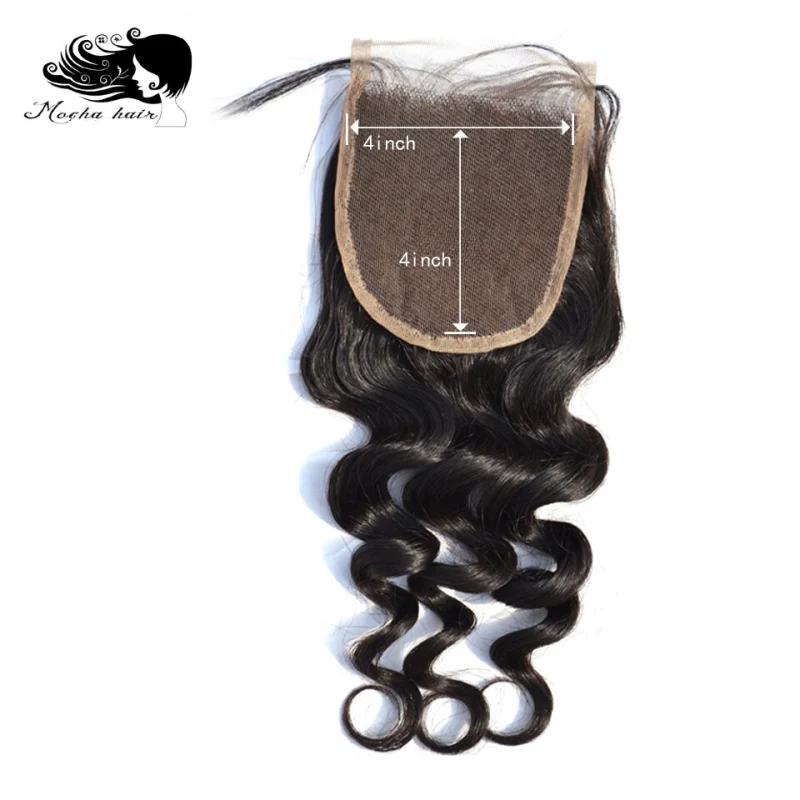 MOCHA Hair  10A Brazilian Virgin Hair Loose Wave  3 Bundles With 4* 4 Or 13*4 Lace Closure 100% Human Hair Free Shipping